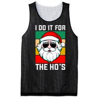 I Do It For The Hos Santa Claus Shades Funny Christmas Mesh Reversible Basketball Jersey Tank