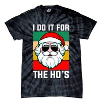 I Do It For The Hos Santa Claus Shades Funny Christmas Tie-Dye T-Shirt