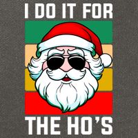 I Do It For The Hos Santa Claus Shades Funny Christmas Cotton Canvas Backpack