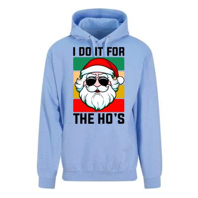 I Do It For The Hos Santa Claus Shades Funny Christmas Unisex Surf Hoodie