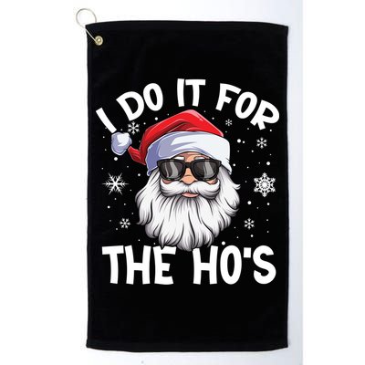 I Do It For The Hos Christmas In July Santa Claus Meaningful Gift Golf Towel
