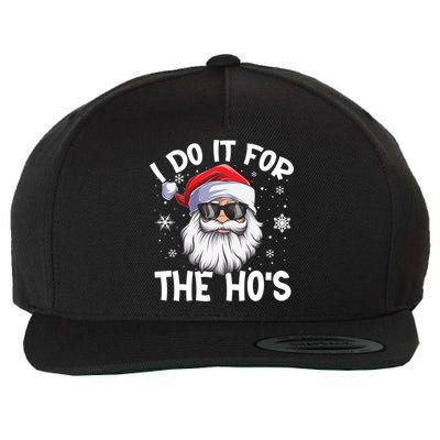 I Do It For The Hos Christmas In July Santa Claus Meaningful Gift Wool Snapback Cap