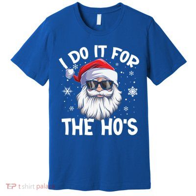 I Do It For The Hos Christmas In July Santa Claus Meaningful Gift Premium T-Shirt