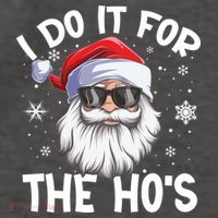 I Do It For The Hos Christmas In July Santa Claus Meaningful Gift Vector Backpack