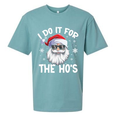 I Do It For The Hos Christmas In July Santa Claus Meaningful Gift Sueded Cloud Jersey T-Shirt