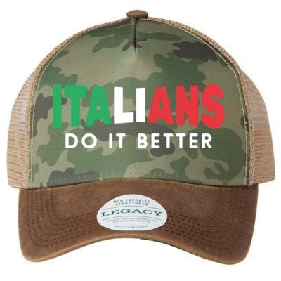 Italians Do It Better Funny Legacy Tie Dye Trucker Hat