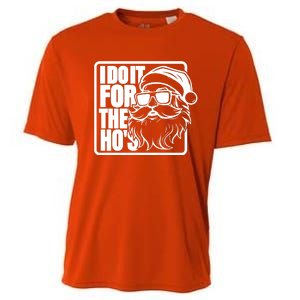 I Do It For The Hos Santa Claus Shades St Nick Christmas Cooling Performance Crew T-Shirt