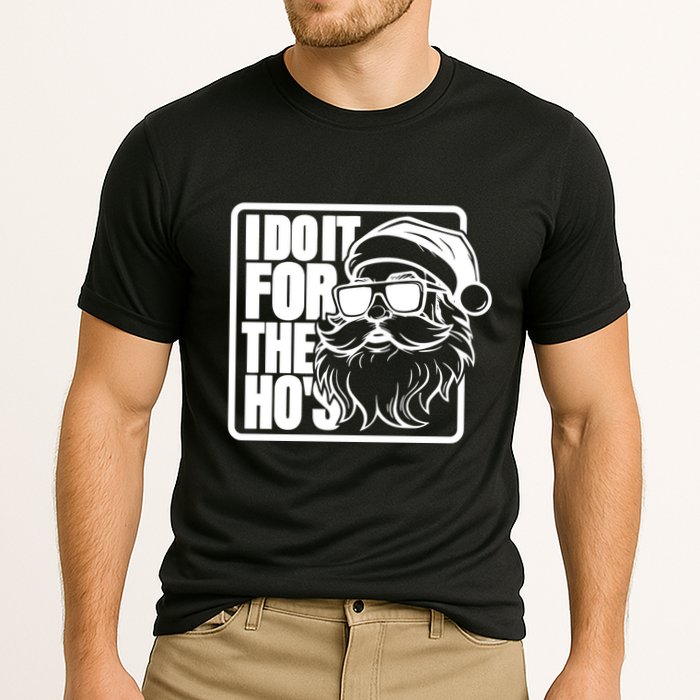 I Do It For The Hos Santa Claus Shades St Nick Christmas Performance Shirt