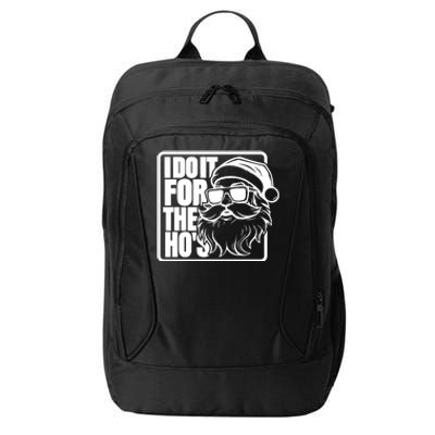 I Do It For The Hos Santa Claus Shades St Nick Christmas City Backpack