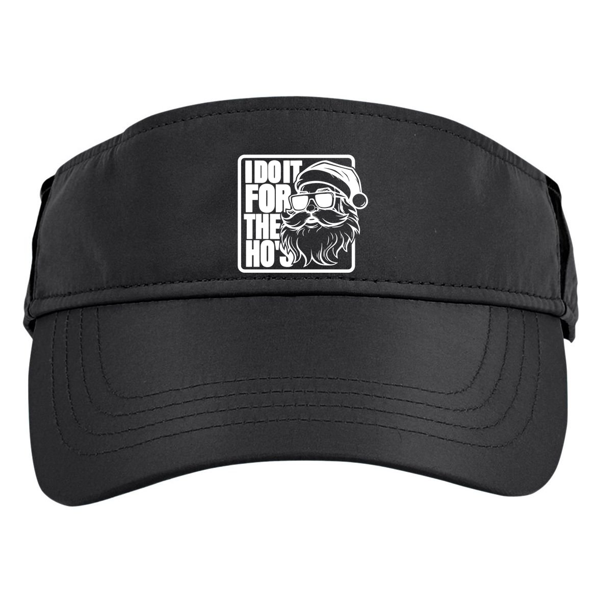 I Do It For The Hos Santa Claus Shades St Nick Christmas Adult Drive Performance Visor