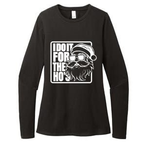 I Do It For The Hos Santa Claus Shades St Nick Christmas Womens CVC Long Sleeve Shirt