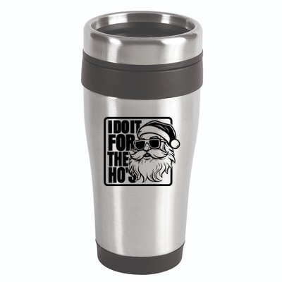 I Do It For The Hos Santa Claus Shades St Nick Christmas 16oz Travel Tumbler