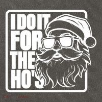 I Do It For The Hos Santa Claus Shades St Nick Christmas Cotton Canvas Backpack