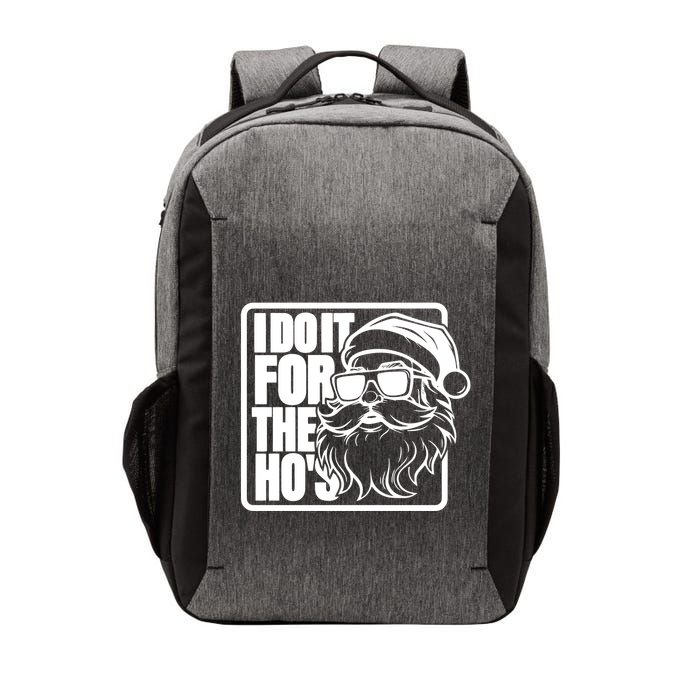 I Do It For The Hos Santa Claus Shades St Nick Christmas Vector Backpack