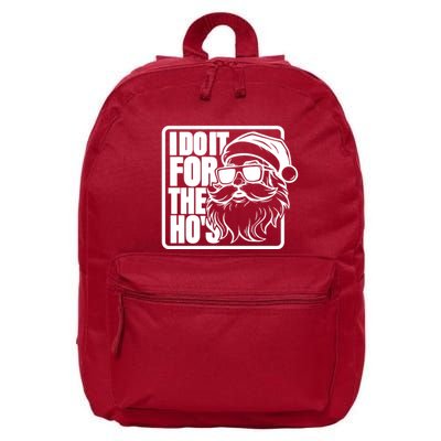I Do It For The Hos Santa Claus Shades St Nick Christmas 16 in Basic Backpack