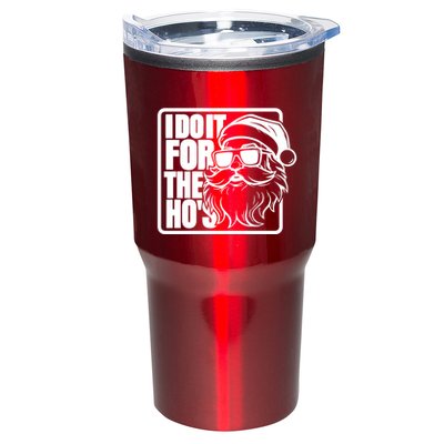 I Do It For The Hos Santa Claus Shades St Nick Christmas Tumbler