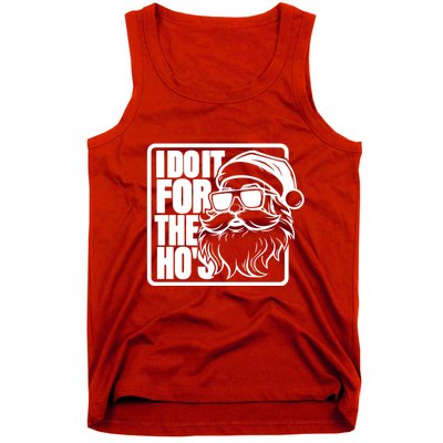 I Do It For The Hos Santa Claus Shades St Nick Christmas Tank Top