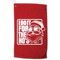 I Do It For The Hos Santa Claus Shades St Nick Christmas Golf Towel