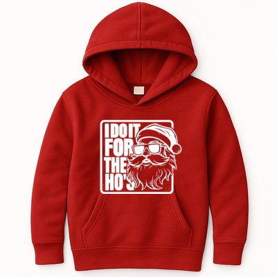 I Do It For The Hos Santa Claus Shades St Nick Christmas Kids Hoodie
