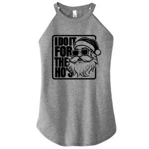 I Do It For The Hos Santa Claus Shades St Nick Christmas Women's Perfect Tri Rocker Tank