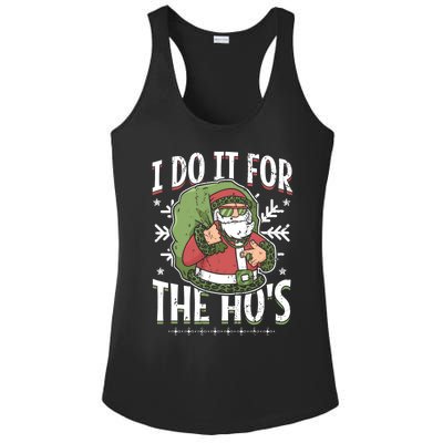 I Do It For The Hos Christmas Gift Ladies PosiCharge Competitor Racerback Tank