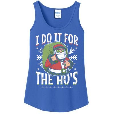 I Do It For The Hos Christmas Gift Ladies Essential Tank