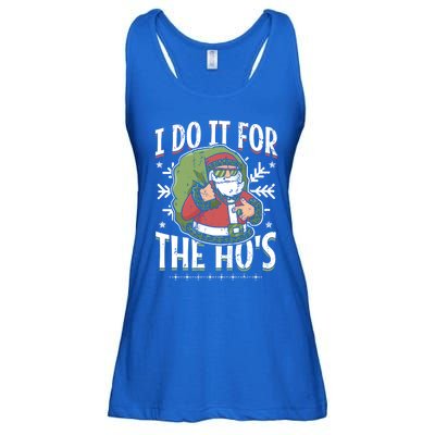 I Do It For The Hos Christmas Gift Ladies Essential Flowy Tank