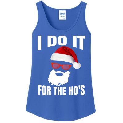 I Do It For The Ho's Gift Funny Santa Ho's Gift Ladies Essential Tank