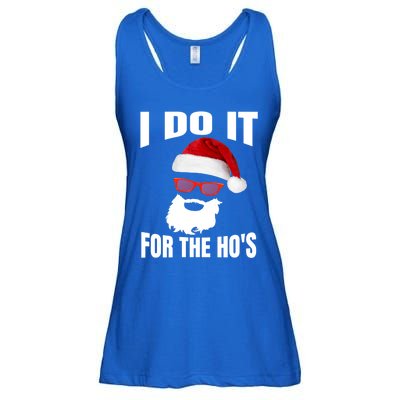 I Do It For The Ho's Gift Funny Santa Ho's Gift Ladies Essential Flowy Tank