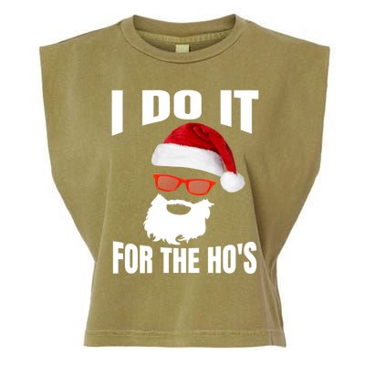 I Do It For The Ho's Gift Funny Santa Ho's Gift Garment-Dyed Women's Muscle Tee