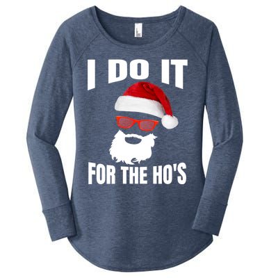 I Do It For The Ho's Gift Funny Santa Ho's Gift Women's Perfect Tri Tunic Long Sleeve Shirt