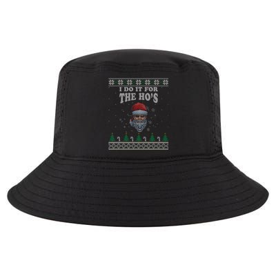 I Do It For The Hos Cool Christmas Santa Holiday Mood Gift Cool Comfort Performance Bucket Hat