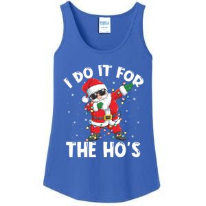 I Do It For The Hos Dabbing Santa Claus Christmas Gift Ladies Essential Tank