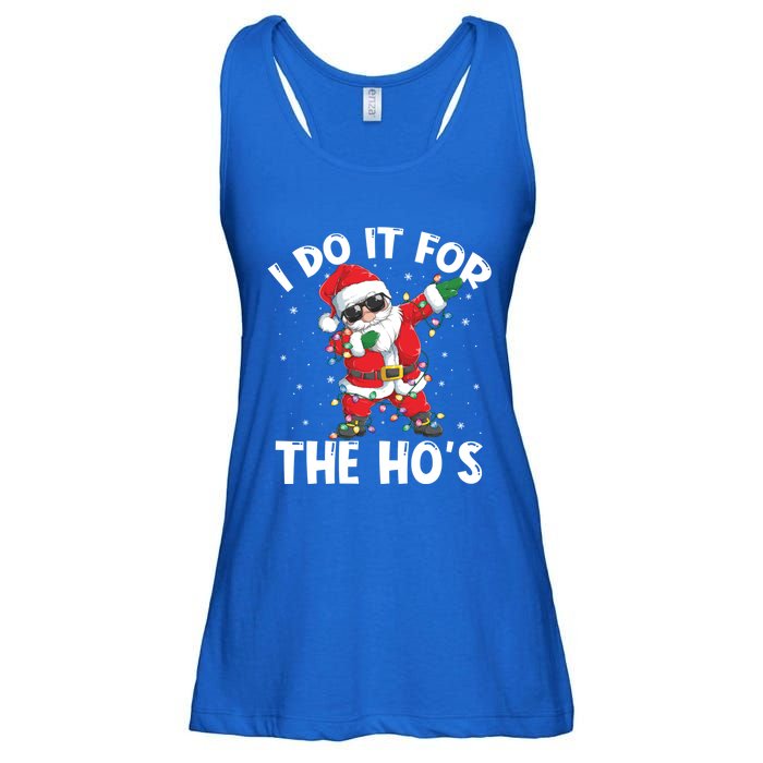 I Do It For The Hos Dabbing Santa Claus Christmas Gift Ladies Essential Flowy Tank