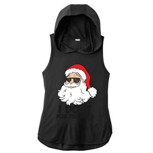 I Do It For The Hos Christmas Santa Meaningful Gift Ladies PosiCharge Tri-Blend Wicking Draft Hoodie Tank