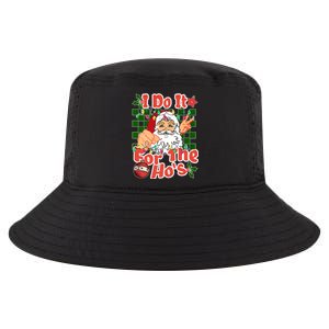 I Do It For The Hos Santa Claus Christmas Lights Cool Comfort Performance Bucket Hat