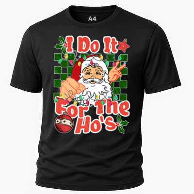 I Do It For The Hos Santa Claus Christmas Lights Performance Shirt