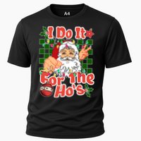 I Do It For The Hos Santa Claus Christmas Lights Cooling Performance Crew T-Shirt