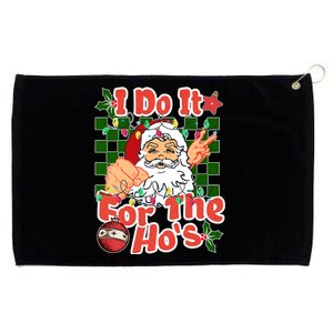 I Do It For The Hos Santa Claus Christmas Lights Grommeted Golf Towel