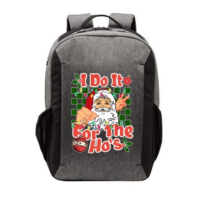 I Do It For The Hos Santa Claus Christmas Lights Vector Backpack