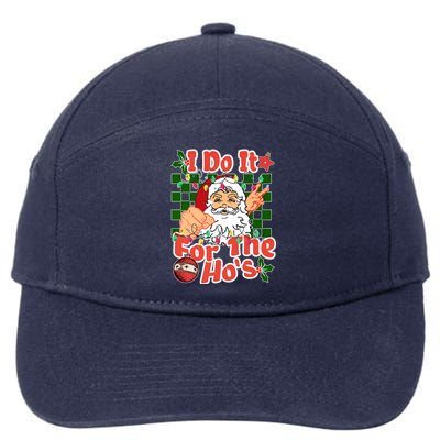 I Do It For The Hos Santa Claus Christmas Lights 7-Panel Snapback Hat