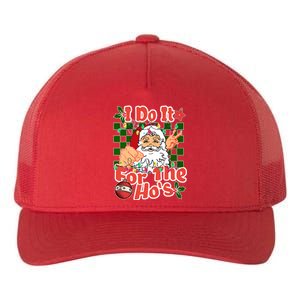 I Do It For The Hos Santa Claus Christmas Lights Yupoong Adult 5-Panel Trucker Hat