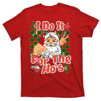 I Do It For The Hos Santa Claus Christmas Lights T-Shirt