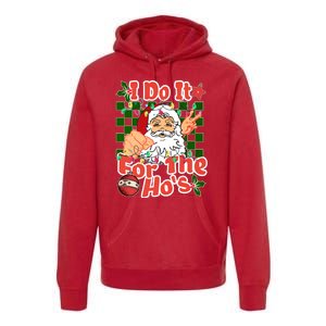 I Do It For The Hos Santa Claus Christmas Lights Premium Hoodie