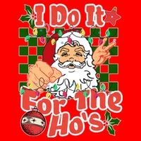 I Do It For The Hos Santa Claus Christmas Lights 16 in Basic Backpack