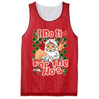I Do It For The Hos Santa Claus Christmas Lights Mesh Reversible Basketball Jersey Tank
