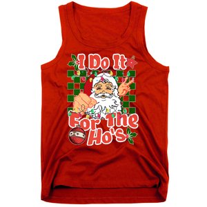 I Do It For The Hos Santa Claus Christmas Lights Tank Top