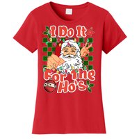 I Do It For The Hos Santa Claus Christmas Lights Women's T-Shirt