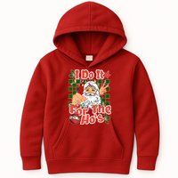 I Do It For The Hos Santa Claus Christmas Lights Kids Hoodie