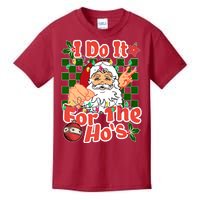 I Do It For The Hos Santa Claus Christmas Lights Kids T-Shirt